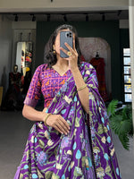 Load image into Gallery viewer, Krisha Tussar Silk Dhavani Set | Half-Saree | Shoppers Trend
