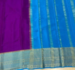 Load image into Gallery viewer, Semi-Mysore Silk Saree with zari weaving. 6.3m length, includes matching blouse. Machine washable. Size Free shown on model.

