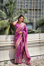 Load image into Gallery viewer, Sajana Soft Banarasi Silk Saree | Shoppers Trend
