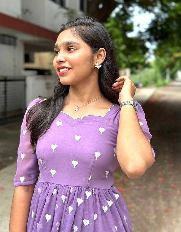 Nivya Maska Cotton Purple Dress | Shoppers Trend