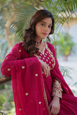 Load image into Gallery viewer, Mayuri Faux Blooming Georgette Anarkali | Shoppers Trend
