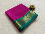 Load image into Gallery viewer, Semi-Mysore Silk Saree with zari work. 6.3m. Includes blouse. Machine washable - Shop Now - Shoppers Trend
