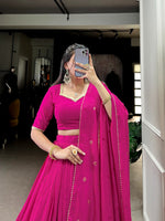 Load image into Gallery viewer, Minaxi Pure Chanderi Dhavani Set / Half Saree | Shoppers Trend
