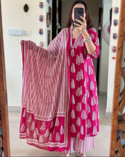 Rani Pure Cotton Kurti With Price and Best Online Shopping Price Under 1500 . this Fabric Soft and Premium Fabric . This Pure Cotton Rani Color Best Popular and Best model Using This Fabric and Regular Use This Rani Pure Cotton Kurti For Wedding Price Under 1500 . Traditional Kurti look 2024-25 . 