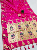Load image into Gallery viewer, Marina Soft Paithani Silk Saree | Shoppers Trend
