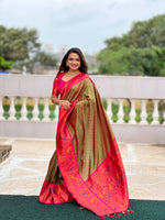 Load image into Gallery viewer, Himani Soft Pethani Silk Rani Saree | Shoppers Trend
