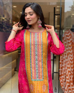 Load image into Gallery viewer, Reeva Satin Rani Kurti  | Shoppers Trend
