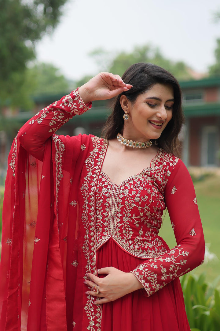Payal Faux Blooming Anarkali | Shoppers Trend