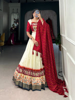 Load image into Gallery viewer, Sivani Tussar Silk Dhavani  / Half-Saree | Shoppers Trend
