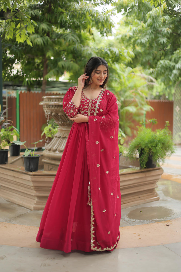 Kavya Faux Blooming Anarkali | Shoppers Trend