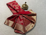 Red Wonderful Mysore Silk sarees with price and online shopping price under 1500. this fabric Mysore Silk saree mainly manufacturing Mysore district in Karnataka  , India . 