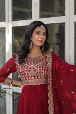 Load image into Gallery viewer, Ratan Faux Blooming Anarkali | Shoppers Trend
