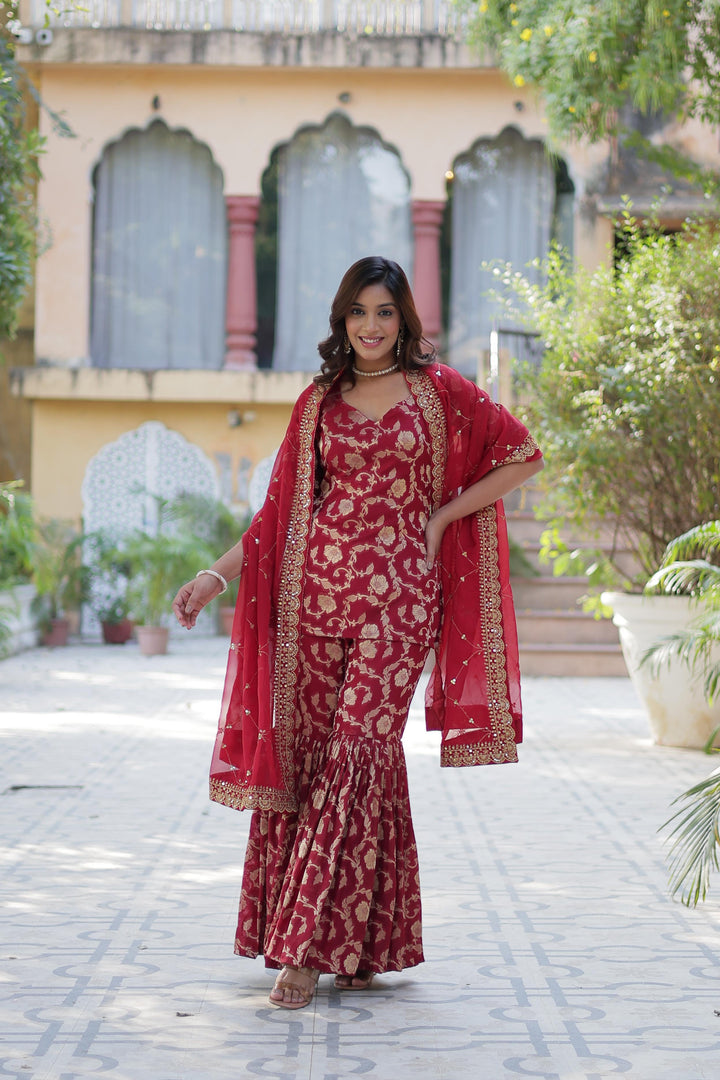 Lata Viscose Georgette Kurti | Shoppers Trend