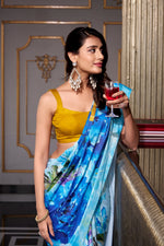 Load image into Gallery viewer, Tapti Satin Silk Saree | Shoppers Trend
