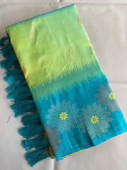 Sky Blue or Parrot Color Premium Silk Sarees Price 2299 , Bright parrot green silk saree with golden zari touch , Traditional parrot color saree in premium silk ₹2299 , Wedding-perfect parrot silk saree with fine weaving , Parrot green soft silk saree with intricate design , 
Shine in parrot green saree with matching blouse piece , Fresh parrot tone crafted silk saree under budget . 