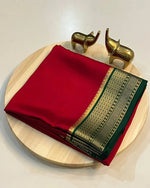 Load image into Gallery viewer, Hit Combination of Red &amp; Green Color ,Pure Mysore Silk Saree From Best Saree Manufacturer of Surat , India. Mysore Silk Saree Is Tradition Of All Over India But Mostly In South India State Like Andhra Pradesh , Tamilnadu ,Telangana ,kerala , Golden Silk , Saree Under 999 RS , Best Design For Silk Lovers , 
