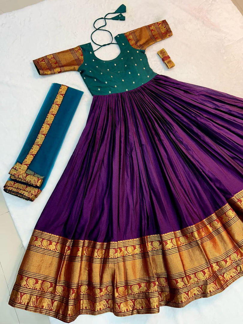 SKY TO THE FOREST (ANARKALI) - Premium Anarkali from shoppers trend - Just Rs. 1099! Shop now at shoppers trend