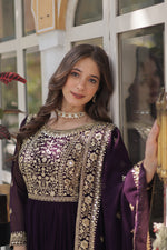 Load image into Gallery viewer, Megha Faux Blooming Anarkali | Shoppers Trend
