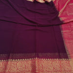 Load image into Gallery viewer, Wine Color Viscose Silk Sarees Price Under 999! - Viscose silk saree with heavy Zari Pattu Weaving Work - Shoppers Trend!!!
