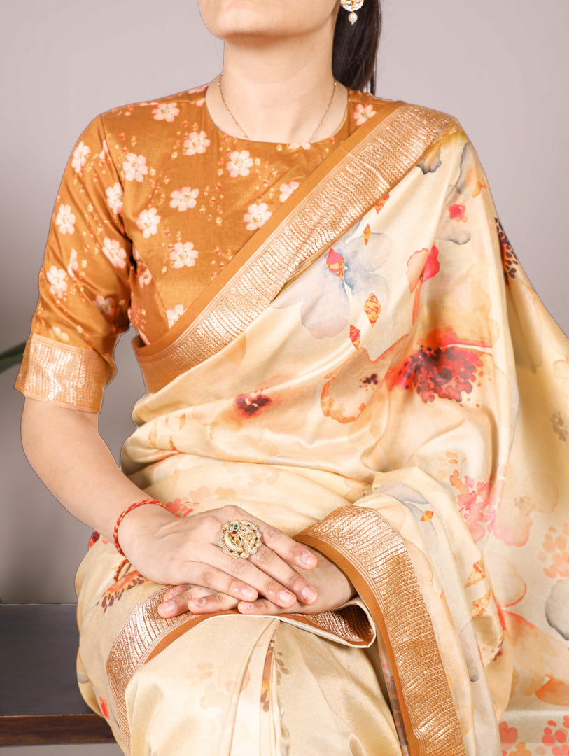Jaya Tussar Silk Saree | Shoppers Trend