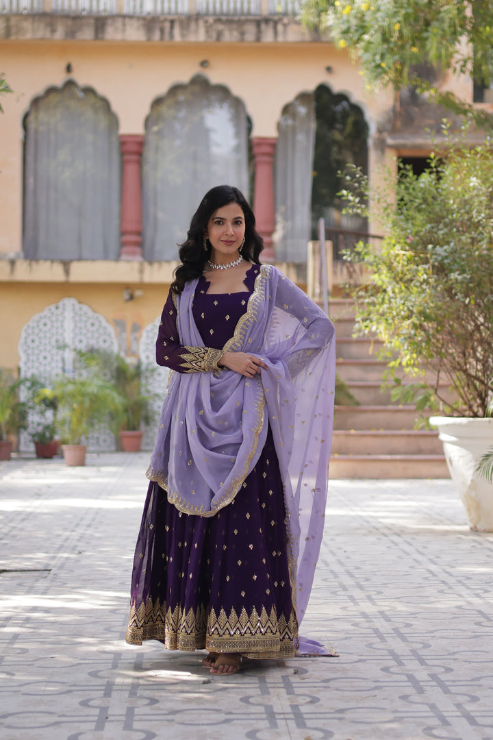 Priyanka Faux Blooming Anarkali | Shoppers Trend