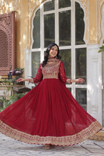Load image into Gallery viewer, Ratan Faux Blooming Anarkali | Shoppers Trend
