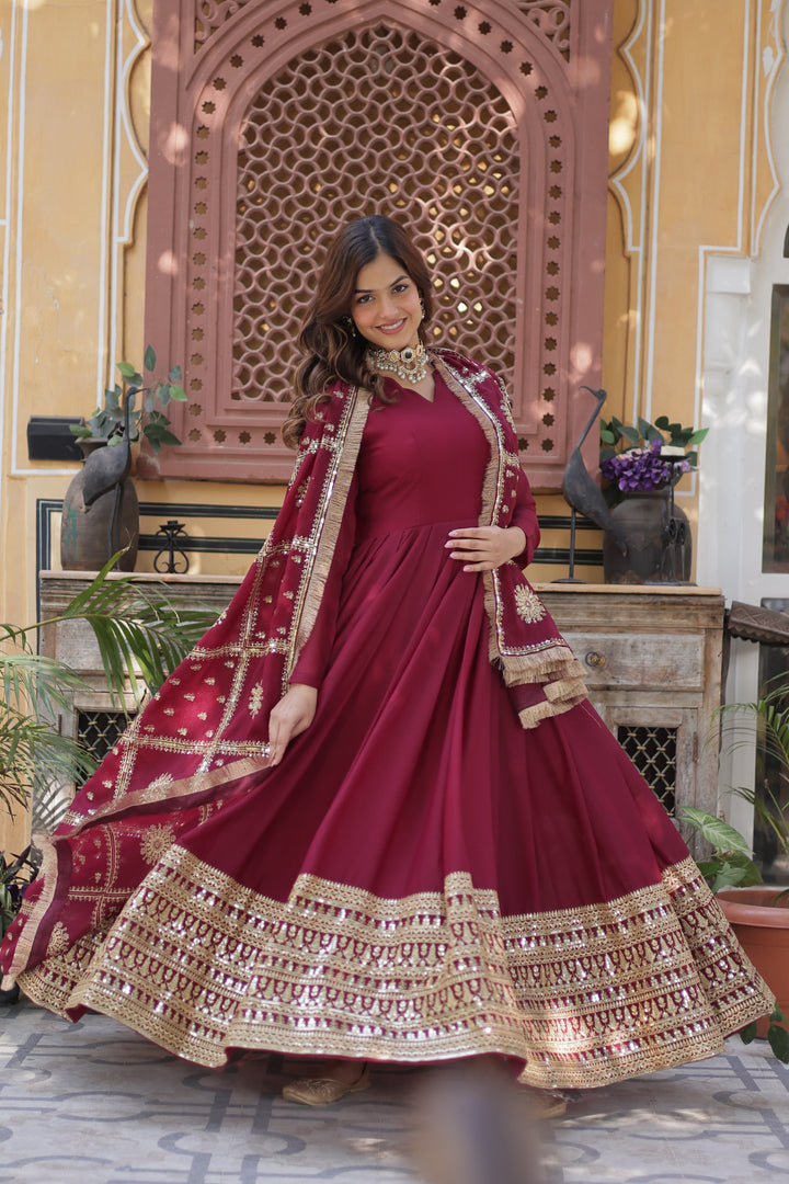 Kanika Star Georgette Anarkali | Shoppers Trend