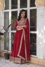 Load image into Gallery viewer, Ratan Faux Blooming Anarkali | Shoppers Trend
