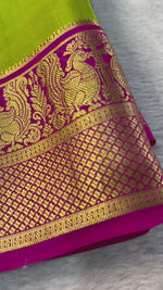 Load and play video in Gallery viewer, Kiran Pure Semi Mysore Silk Saree | Pongal Special | Pure Mysore Silk Shoppers Trend
